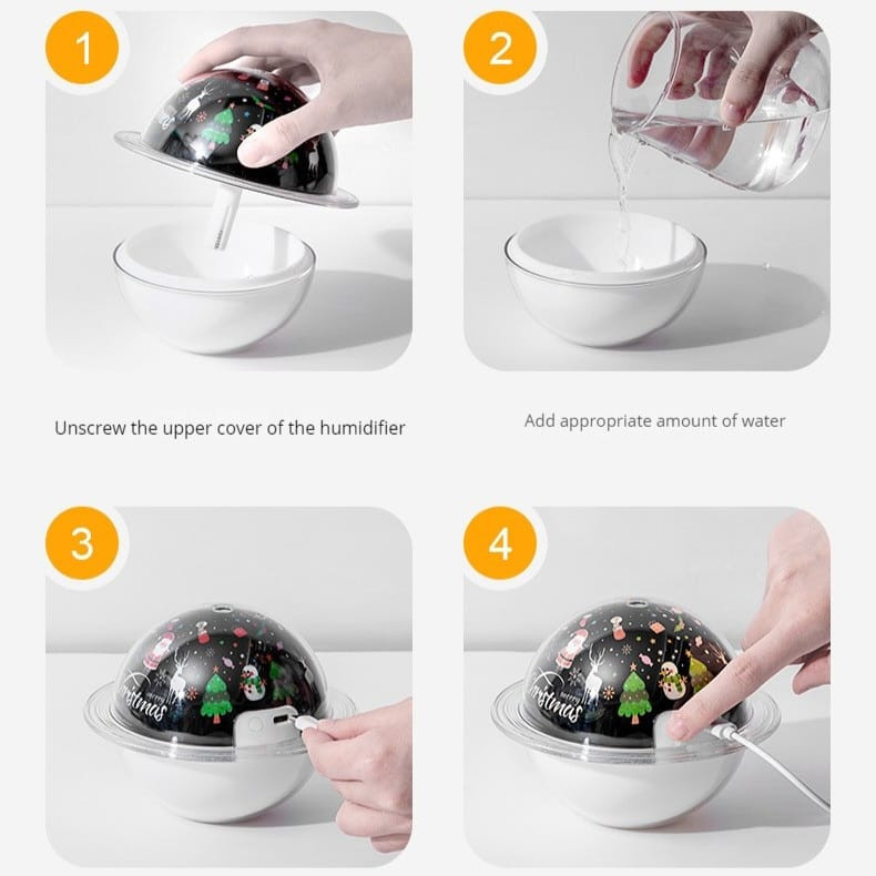 Lampara Humidificadora Con Base